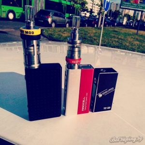 Слева направо: Cloupor GT 80W, Innokin Disrupter & InnoCell и DOVPO TC-50
