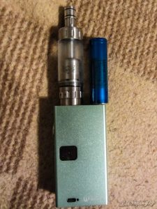Внешний вид Big Tank RTA, сравнение с аккумулятором 18650