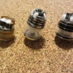Готовые к использованию RDTA. Слева направо: Hazz Dripper Tank, HCigar Fodi RDTA, IVOGO Velocity RTA