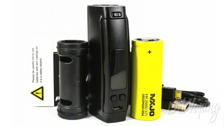 Обзор Wismec Presa TC 100W на аккумуляторе 26650