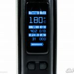 Экран Wismec Presa TC 100W в режиме термоконтроля на титане