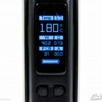 Экран Wismec Presa TC 100W в режиме термоконтроля на нержавеющей стали