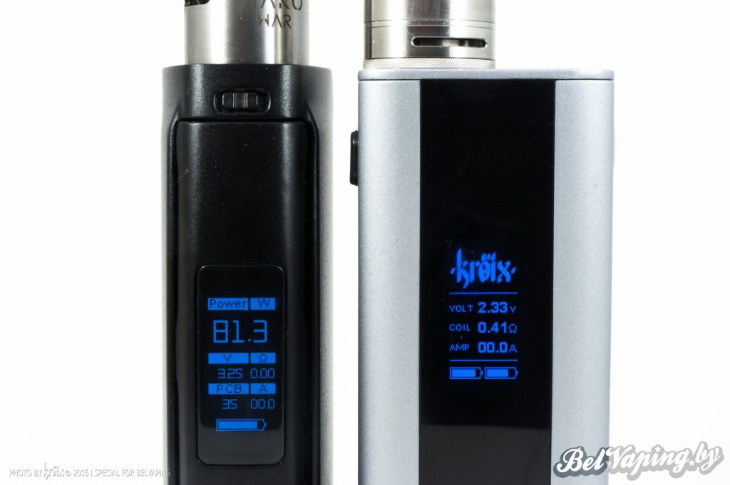 Экраны Wismec Presa TC 100W и Joyetech Cuboid