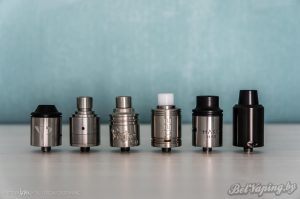 Сравнение дрипок слева направо: Yuri RDA, Origen V2 RDA, Veritas RDA, N22 RDA, MaloWar RDA, Tsunami RDA