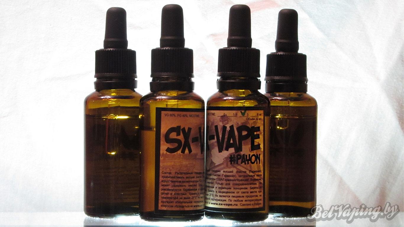 Обзор жидкости SX-VAPE. Серия RoTOWNS