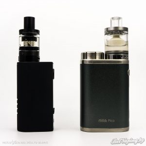 Сравнение Aspire And Milspec Mini Kit (слева) и Eleaf iStick Pico
