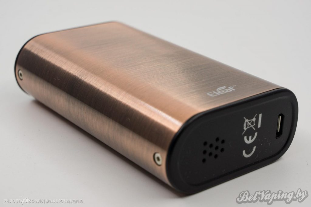 Нижняя крышка и гнездо зарядки USB в Eleaf iPower 80W