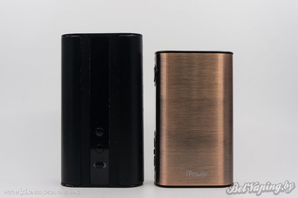 Сравнение Eleaf iStick TC 100W (слева) и iPower 80W