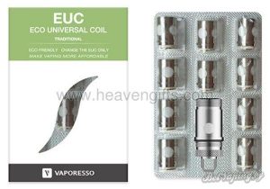 Фото с сайта HeavenGifts - Упаковка из 10 испарителей Vaporesso Traditional EUC Clapton с рубашкой для атомайзеров Estoc/Target Pro/ORC/Gemini