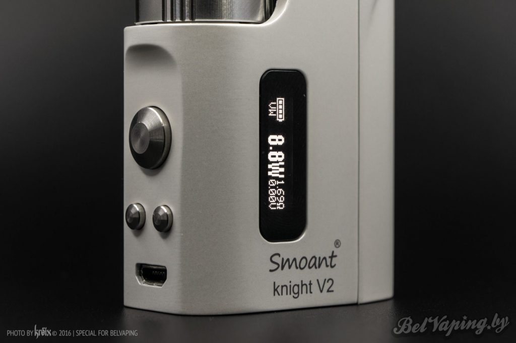 Панель управления и экран Smoant Knight V2 Mod