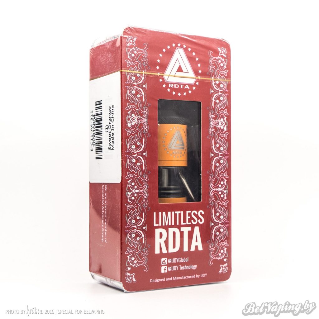 Упаковка iJoy Limitless RDTA Classic Edition