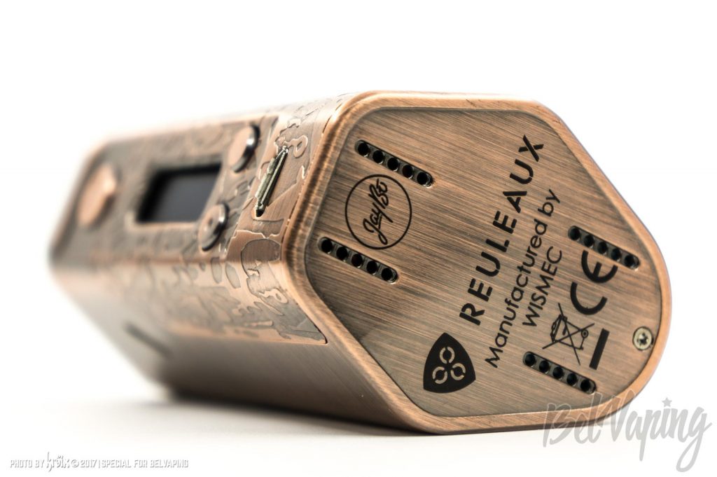 Боксмод Wismec Reuleaux DNA200 Limited Edition снизу