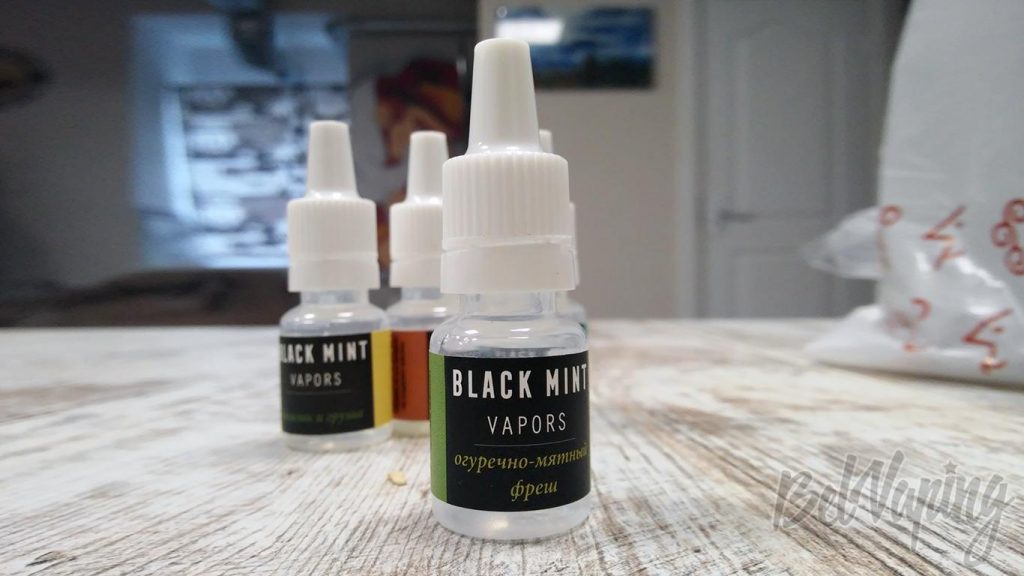 Жидкость Black Mint Vapors - огуречно-мятный фреш