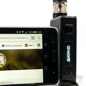 Зарядка внешних устройств в Innokin MVP4