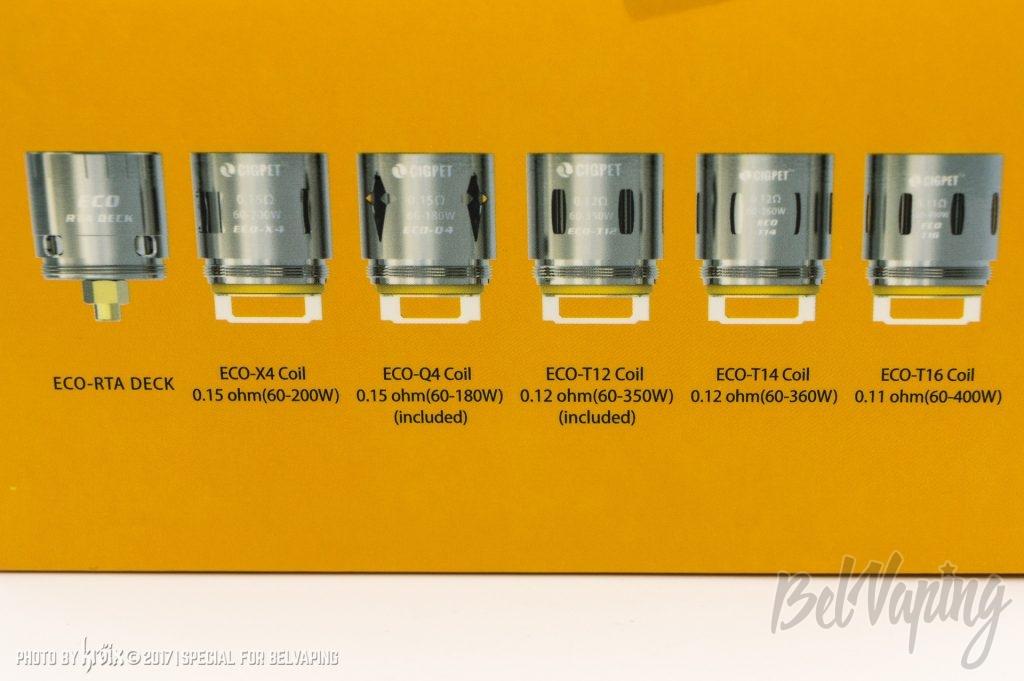 Сменные испарители Cigpet Eco12 Tank