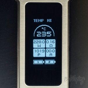 Режим TC на никеле в боксмоде Wismec Predator 228