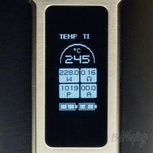 Режим TC на титане в боксмоде Wismec Predator 228