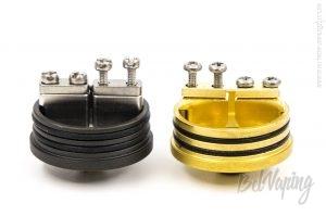 Сравнение баз и стоек Goon 1.5 RDA (слева) и Goon V1.5 RDA (справа)