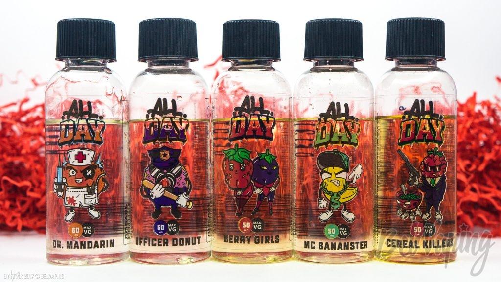 Жидкость для вейпинга All Day от Vape Bomb