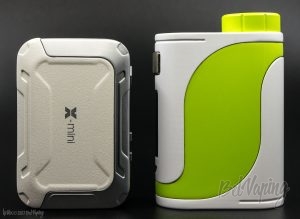 Сравнение размеров: iKarno X-Mini (слева) и iStick Pico 25