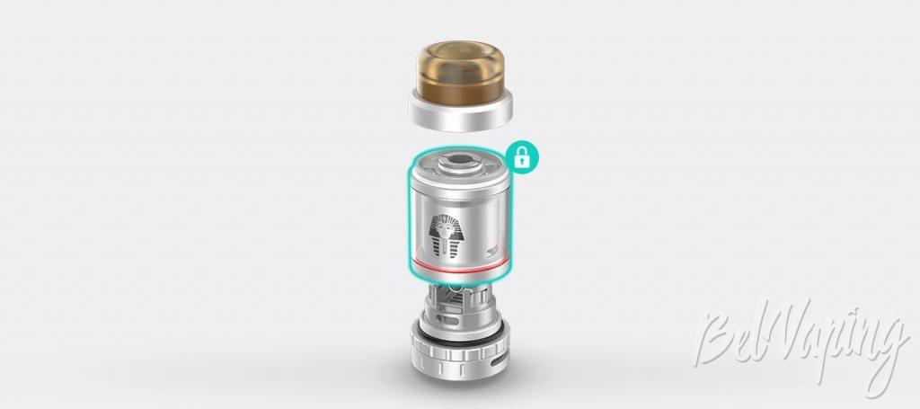 Замок для фиксации купола испарительной камеры в Digiflavor Pharaoh Mini RTA