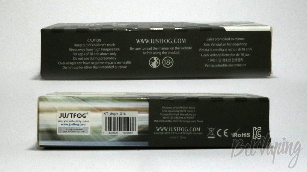 JustFog Q16 KIT - упаковка