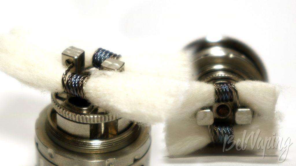 Tobeco Super RTA - установка хлопка
