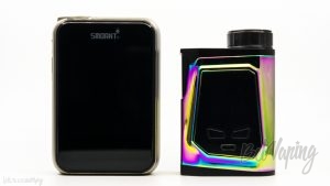 Сравнение боксмодов: Smoant Charon TS 218 (слева) и iJoy CAPO 100