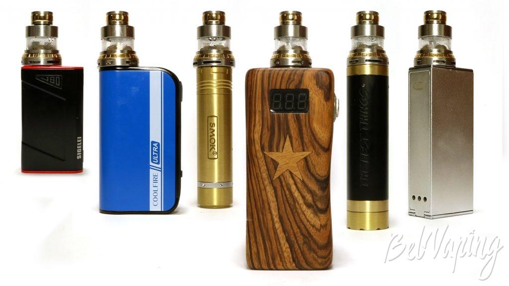 Coil Master Monstruito RDA - внешний вид на различных батарейных блоках
