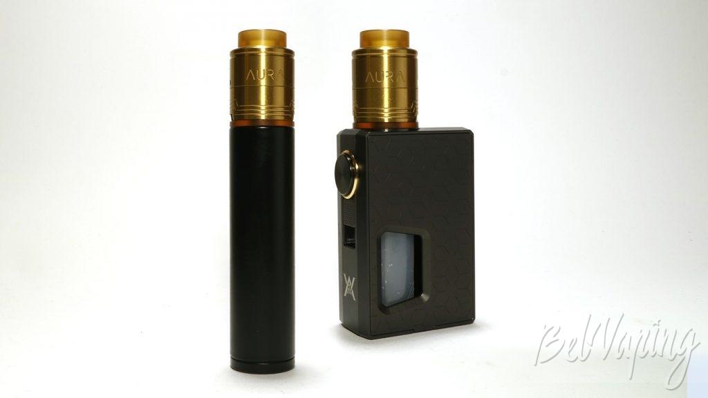 Digiflavor AURA RDA - внешний вид на разных устройствах