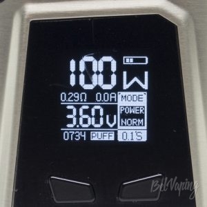 Главный экран IJOY CAPO 100
