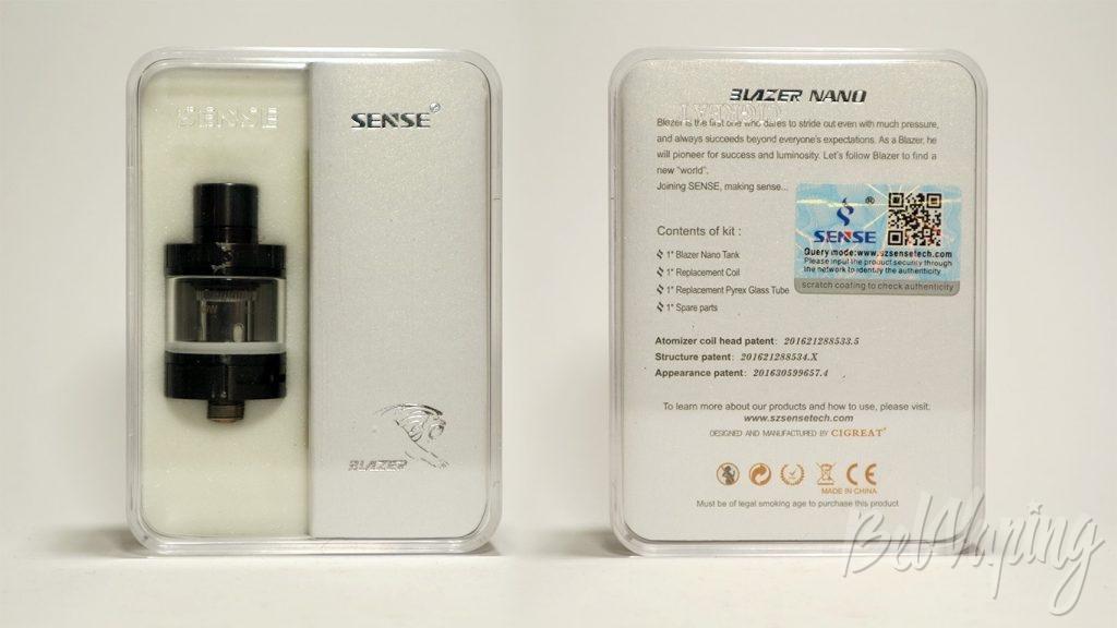 SENSE Blazer Nano by Cigret - упаковка