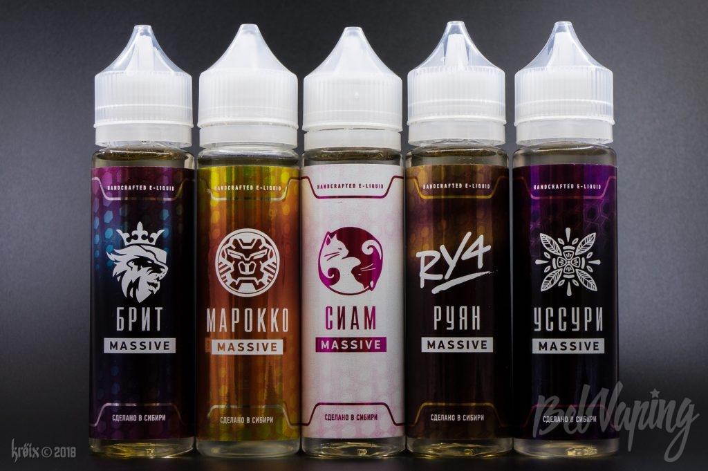 Новые вкусы жидкостей Massive от BlackBox Liquids