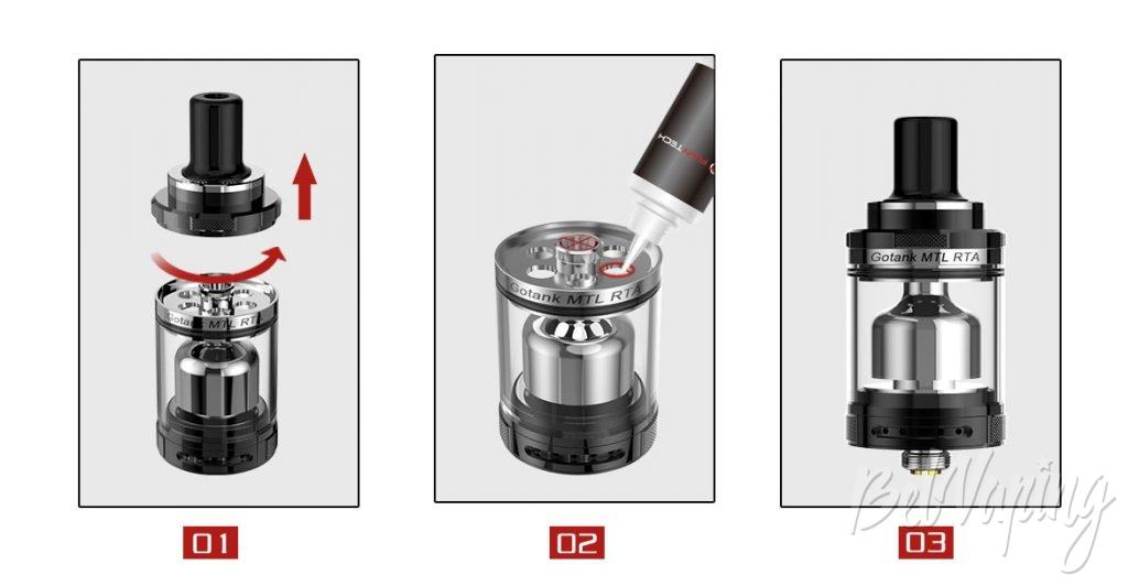 Заправка Fumytech Gotank MTL RTA