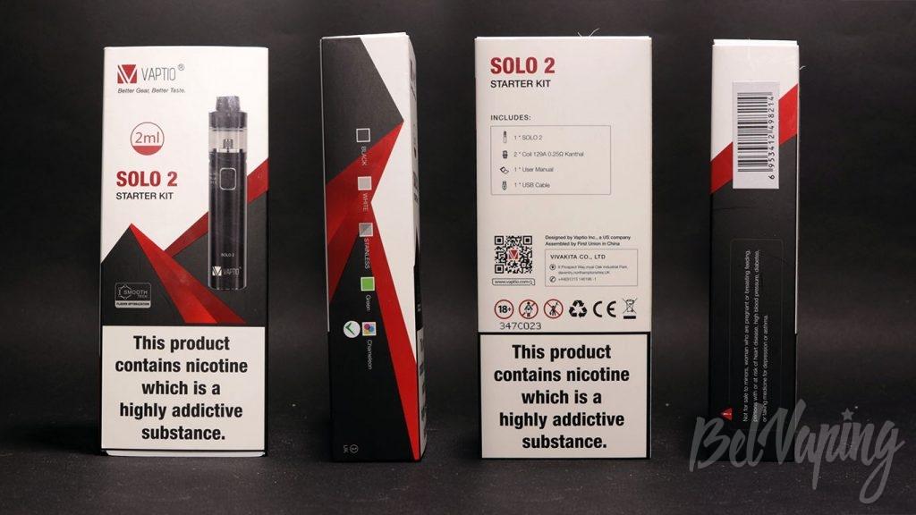 Vaptio SOLO 2 - упаковка