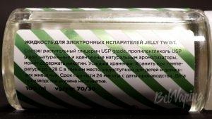 Жидкости Jelly Twist - информация на этикетке
