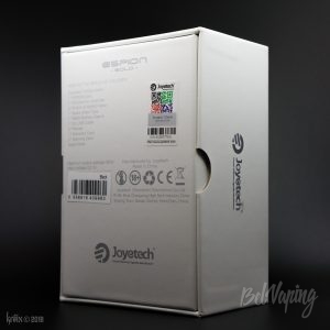 Упаковка набора Espion SOLO с атомайзером ProCore Air от Joyetech