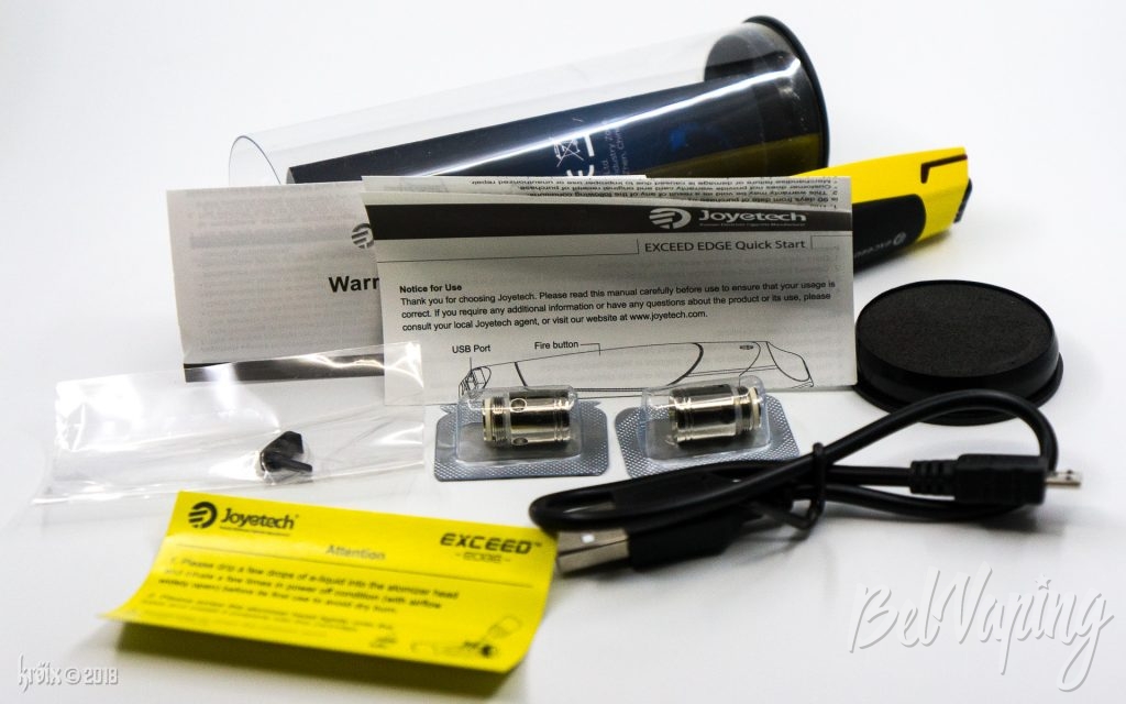Комплект поставки Exceed EDGE от компании Joyetech