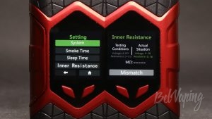 Vaptio WALL CRAWLER KIT - системное меню и проверка батарей