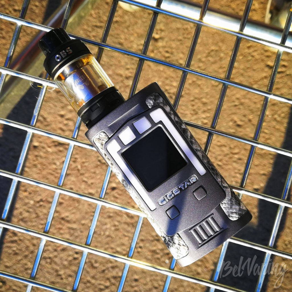 Cigstar Greek Temple 230W с баком OBS Crius 2 RTA Dual Coil (25мм)