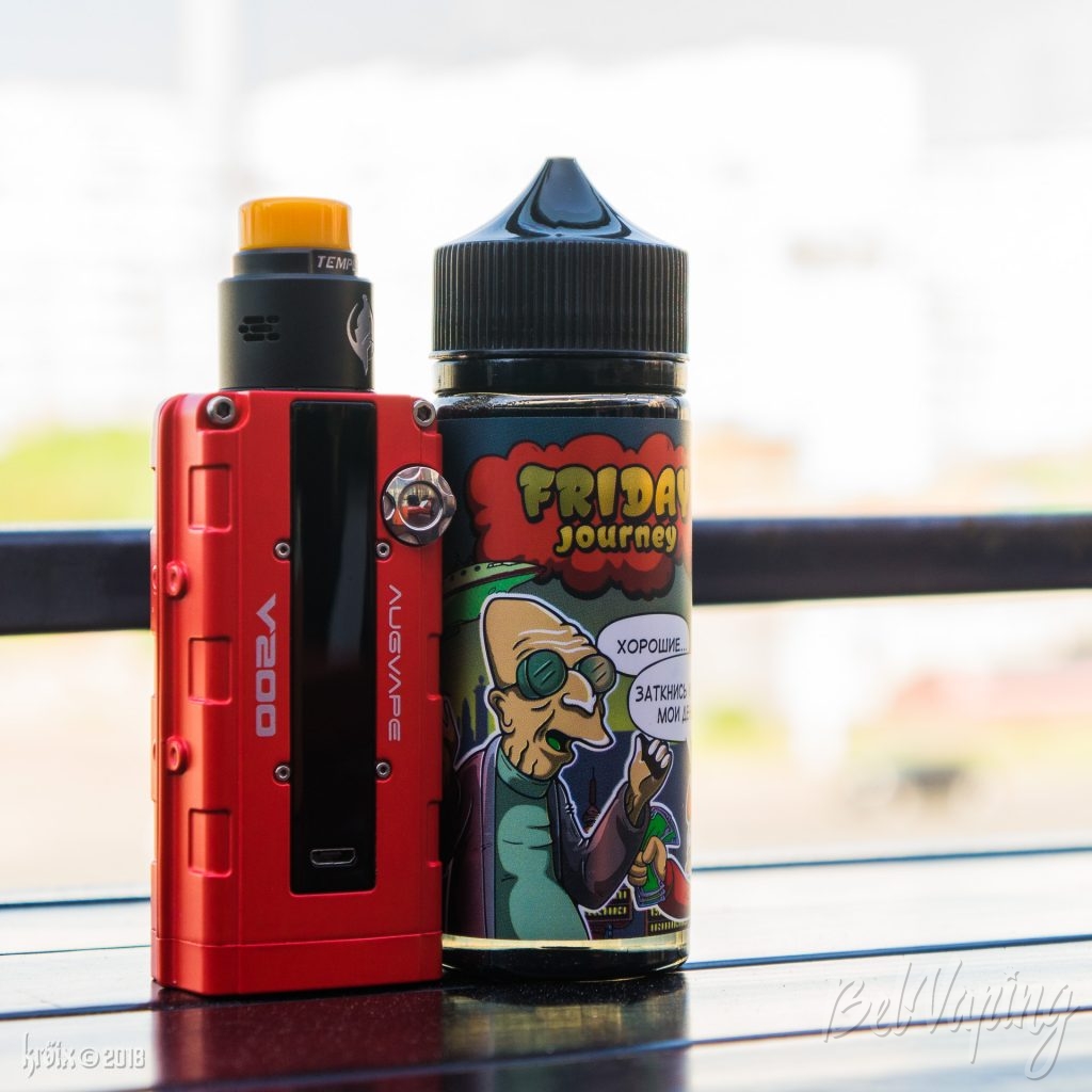 Жидкость Journey, боксмод Augvape V200 с дрипкой Augvape Templar RDA