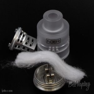 Укладка ваты в Nicotine Reinforcer RDA от NCR