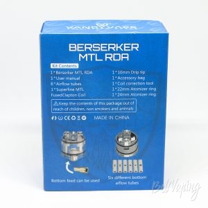 Упаковка Vandy Vape & Alex VapersMD Berserker MTL RDA