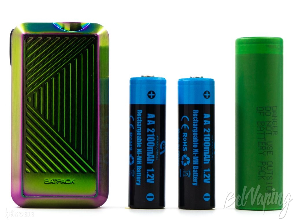 Batpack с комплектными аккумуляторам AA и 18650