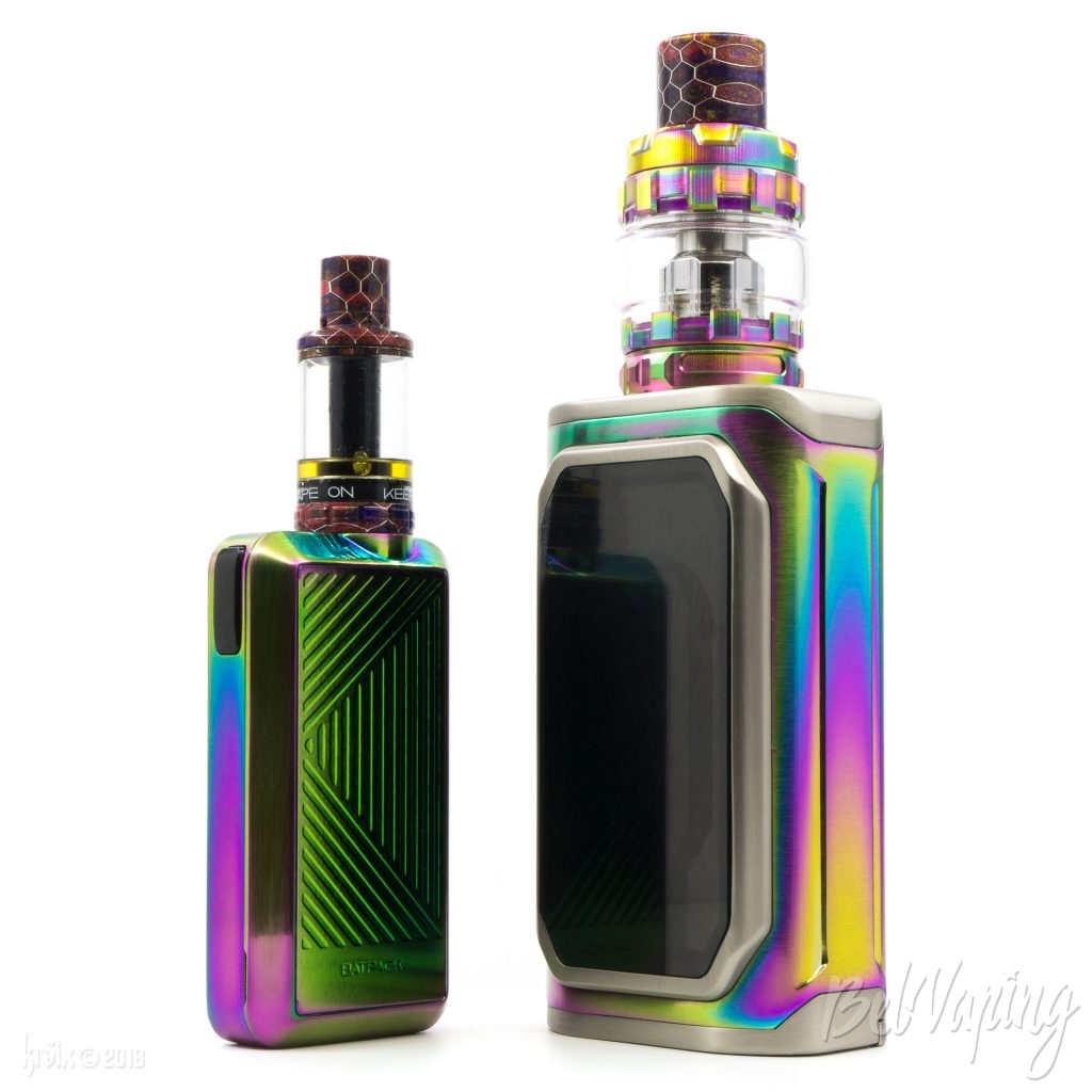 Сравнение Batpack with Joye ECO D16 (слева) и ESPION Infinite с ProCore Conquer