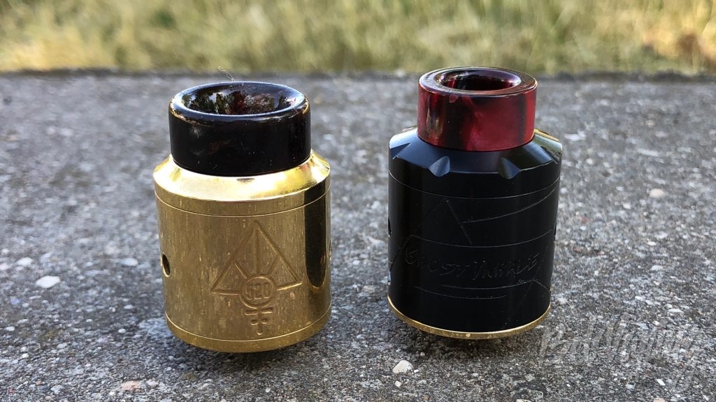 Сравнение Goon RDA (слева) и Avidvape Ghost Inhale RDA