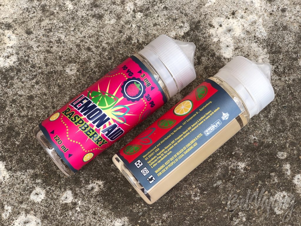 Этикетка и тара жидкости Lemon Aid