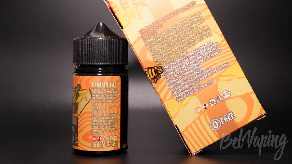Жидкости Bill's e-liquid - вкус Desert series / LEMON CRUMBLE CAKE