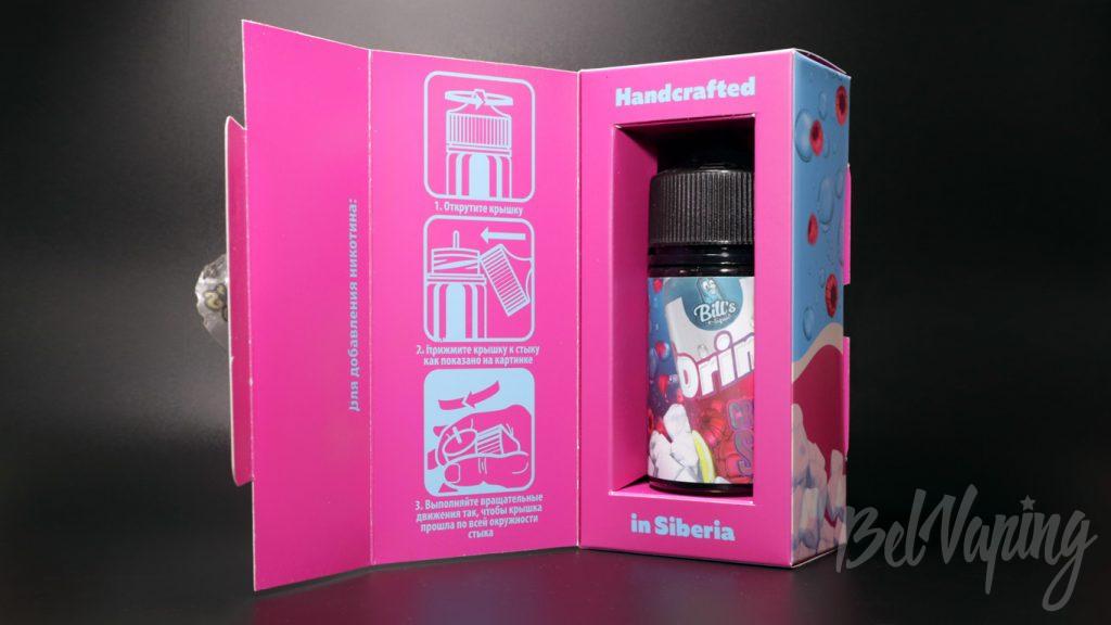 Жидкости Bill's e-liquid - упаковка