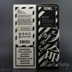 Упаковка жидкости Bad Karma и Good Karma